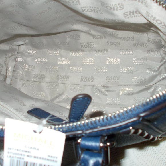 Michael Kors Ciara Blue New Shoulder Handbag - Picture 14 of 15